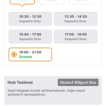 Migros Sanal Market 'Bölge Dışı' Sorunu