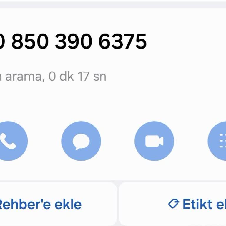 08503906375 Şüpheli Telefon Aramaları Hakkında Endişe!