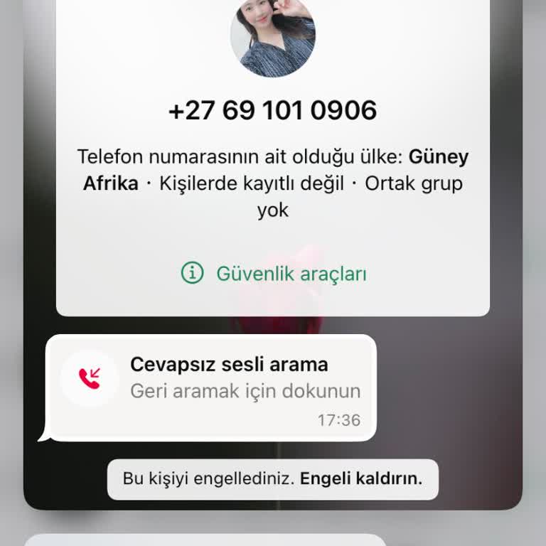 Güney Afrika'dan Gelen Beklenmedik Arama: WhatsApp Üzerinden Güvenlik Endişesi