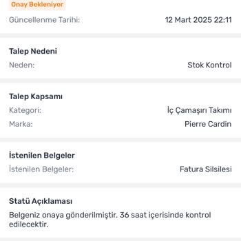 Trendyol'da Belge Onayı Sorunu