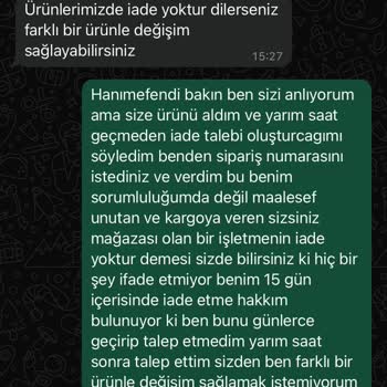 İptal Talebine Yanıt Vermeyen Firma