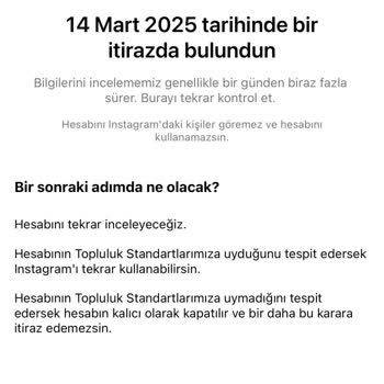 Instagram Hesabım Haksız Yere Askıya Alındı Acilen Açılmasını İstiyorum