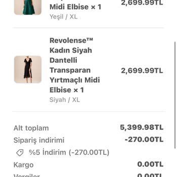 Revolense Mağazasından Sipariş İptali Ve İade Talebi