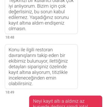 Sipariş Teslimatında Yaşanan Gecikme Ve Yanlış Bilgilendirme