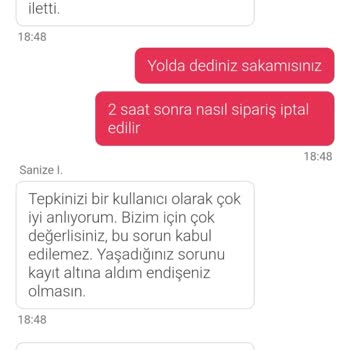 Sipariş Teslimatında Yaşanan Gecikme Ve Yanlış Bilgilendirme