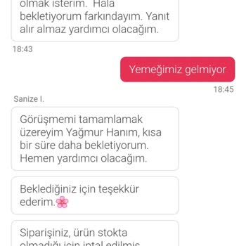 Sipariş Teslimatında Yaşanan Gecikme Ve Yanlış Bilgilendirme