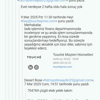 İade Edilmeyen Ücret: Touche'den Beklenen Geri Ödeme