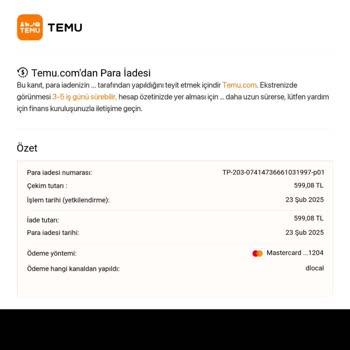 Para İadesinde Sürekli Oyalama