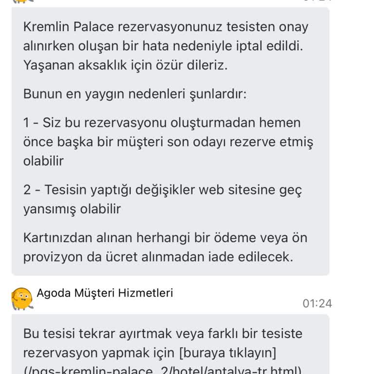 Rezervasyon İptali Ve Fiyat Artışı İle Mağduriyet