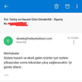 Yılbaşı Sürprizim Hatalı Ürünlerle Kabusa Döndü