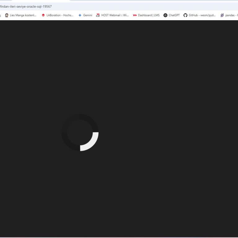 BTK Akademi'de Oracle-SQL Dersine Erişim Sorunu