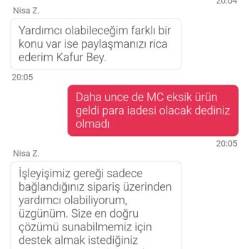 Yemek Sepeti'nde İade Ve Müşteri Hizmetleri Sorunu