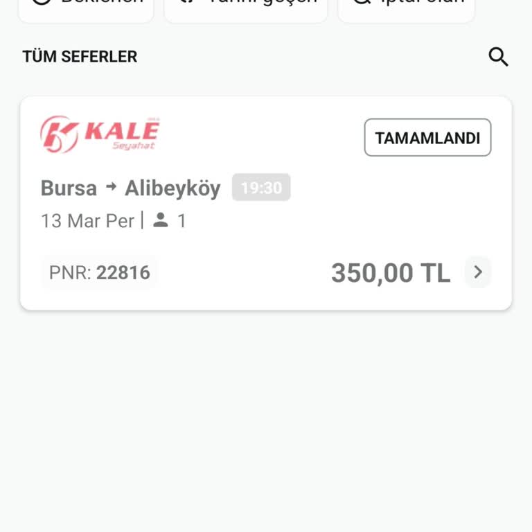 İptal Edilen Bilet Ve İade Edilmeyen Para Sorunu