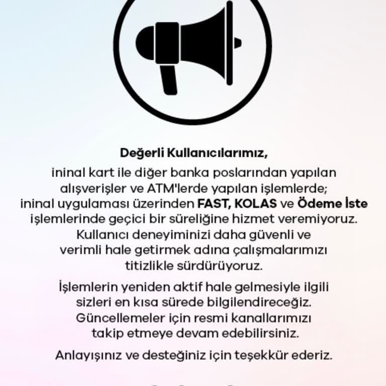 İninal Hesabımda Para Var, Kullanamıyorum!