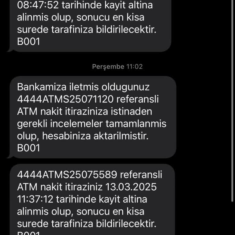 ATM Arızası Sonucu Eksik Para İadesi Sorunu