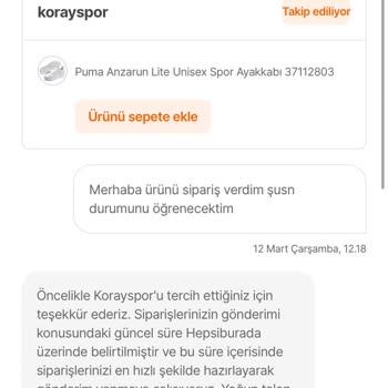 Hepsiburada'dan Ayakkabı Siparişim Neden Hala Kargoya Verilmedi