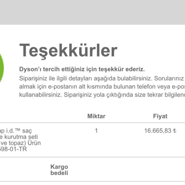 Dyson Airwrap Siparişimde Eksik Ürün Sorunu
