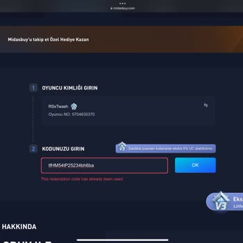 Kullanılmış E-pin Kodu Ve İade Talebi