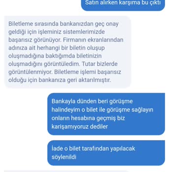 Bilet Ücreti Çekildi Ama Bilet Ulaşmadı