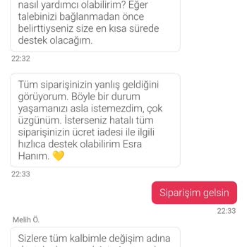 Yanlış Sipariş Ve İletişim Kopukluğu