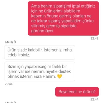 Yanlış Sipariş Ve İletişim Kopukluğu
