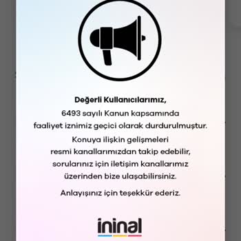 Hesap Faaliyet Durdurulması Nedeniyle Mağduriyet