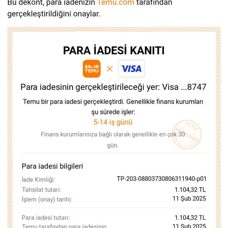 İptal Edilen Ürünün Para İadesi Hâlâ Bekleniyor