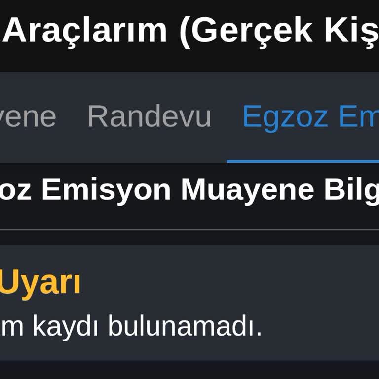 Egzoz Muayene Sorgulama Sorunu Ve Cezalı Duruma Düşme Endişesi