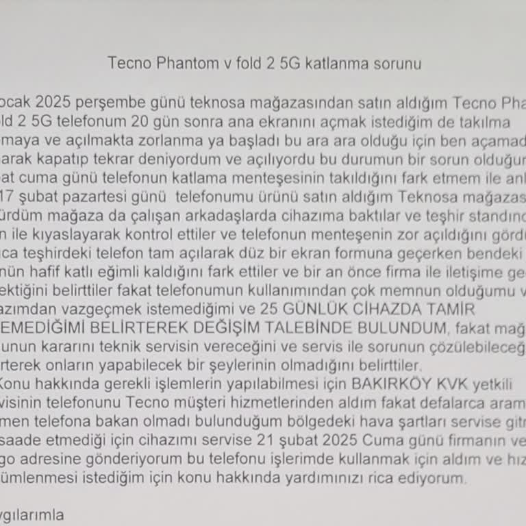Tecno Phantom V Fold 2 İle Hayal Kırıklığı