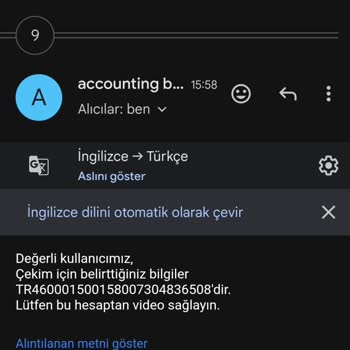 Yanlış Hesaba Aktarılan Para
