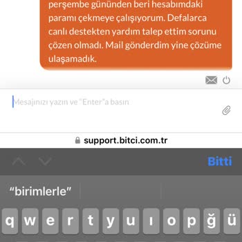 Bitçi'de Para Çekme Sorunu: Müşteri Hizmetleri Yetersizliği