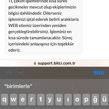 Bitçi'de Para Çekme Sorunu: Müşteri Hizmetleri Yetersizliği