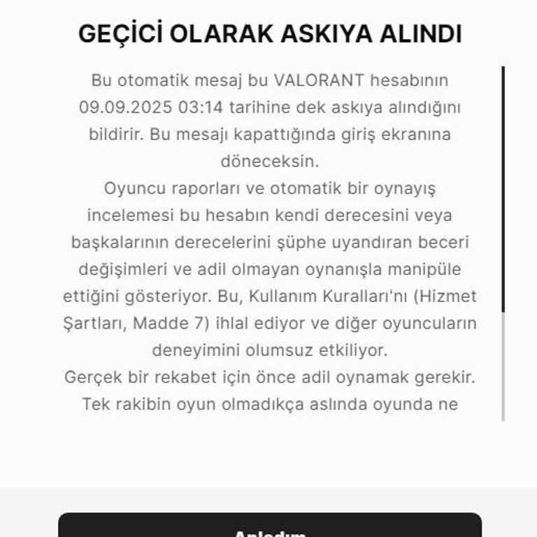 Haksız Hesap Askıya Alma Ve Yetersiz Müşteri Hizmeti