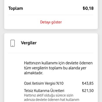 Vodafone'un Bilgilendirmediği Ek Vergi Şoku