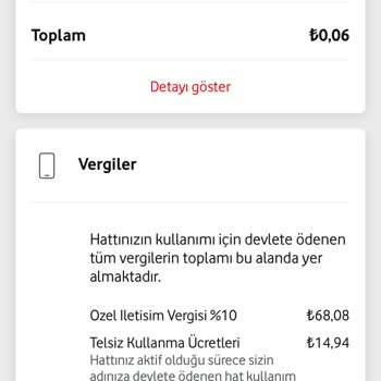 Vodafone'un Bilgilendirmediği Ek Vergi Şoku