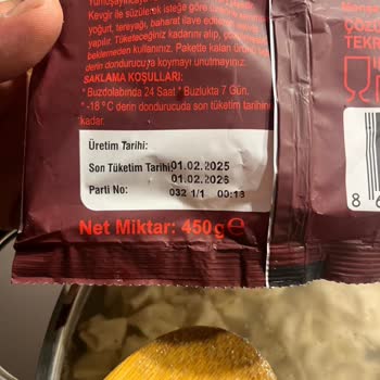 BİM'den Aldığımız Mantının Son Kullanma Tarihi Geçmiş