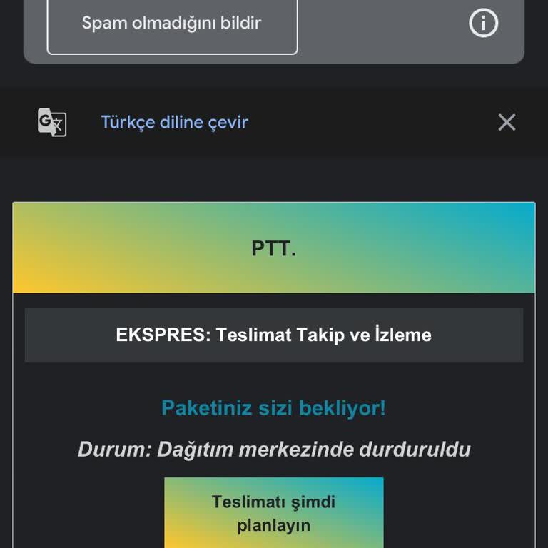 Spam Kargo Mailleriyle Gelen Sahte Paket Bildirimleri