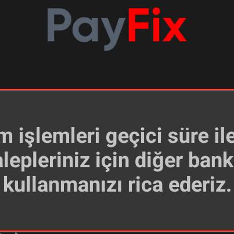 Payfix Hesabımdaki Bakiyeyi Çekememe Sorunu!