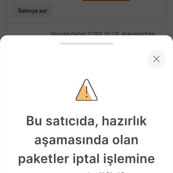 Hepsiburada Satıcı Siparişi İptal Etmiyor