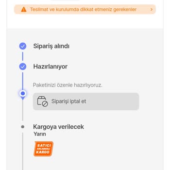 Hepsiburada Satıcı Siparişi İptal Etmiyor