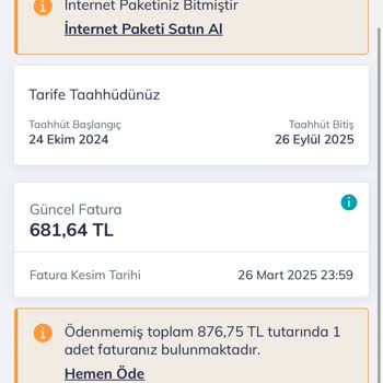 Türk Telekom'un İnternet Paketi Sorunu Ve Yüksek Fatura Şikayeti