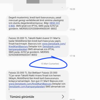 Denizbank Faizsiz Nakit Avans Kampanyası Hayal Kırıklığı