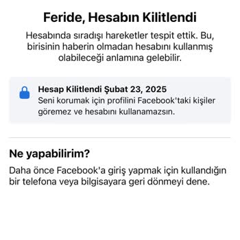 Facebook Hesabım İzinsiz Kilitlendi Ve Yardım Alamıyorum