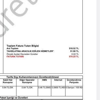 Vodafone'da Sürekli Artan Faturalar Can Sıkıyor