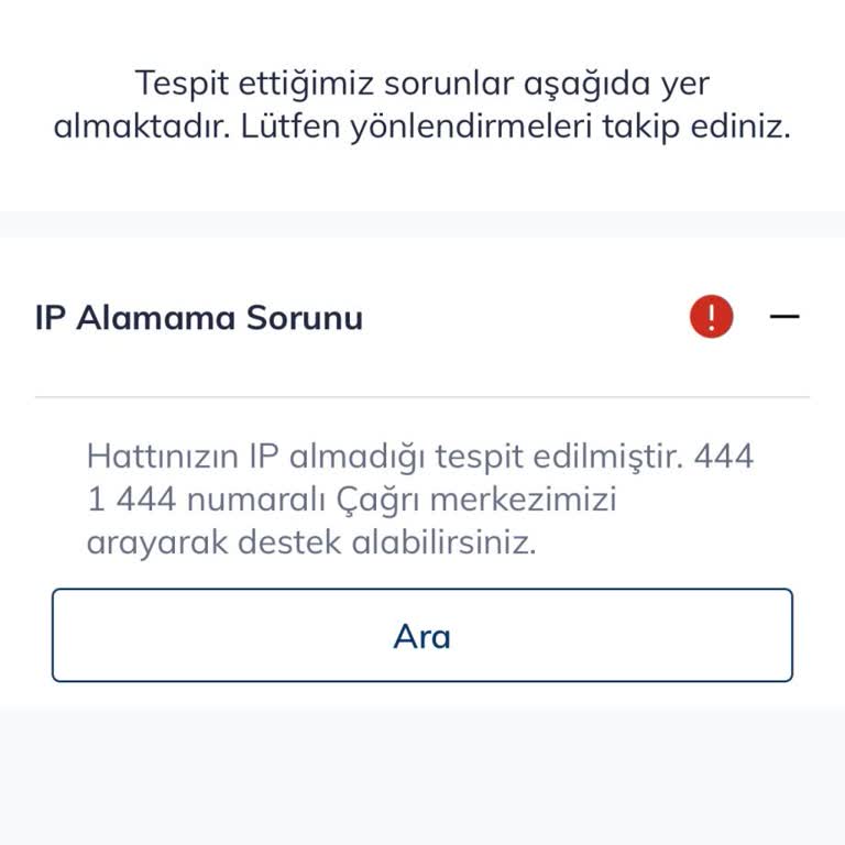 Yurt Dışında Yaşayan Kullanıcıdan İnternet Arıza Kaydı Sorunu