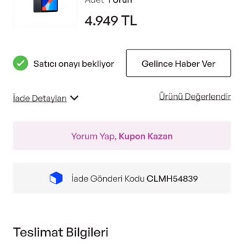 İdefix'te İade Süreci Sorunu: Kusurlu Tabletin Ücreti Hala İade Edilmedi