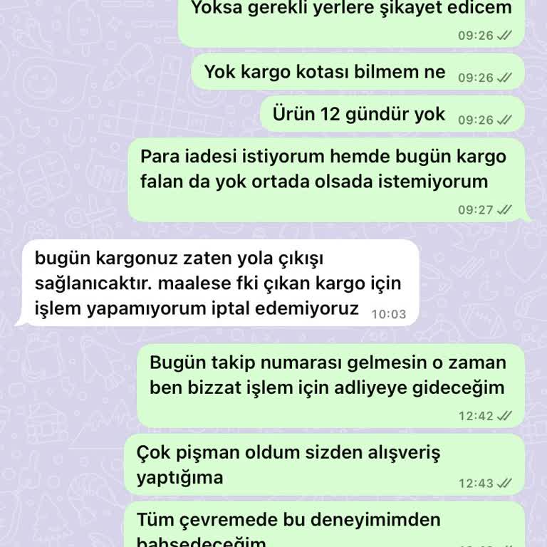 Kargo Sürecinde Yaşanan Sorun Ve İletişim Eksikliği
