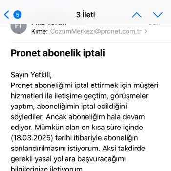 Pronet Aboneliği İptalinde Yaşanan Zorluklar