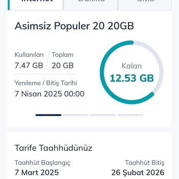 Hediye İnternet Paketi Sorunu