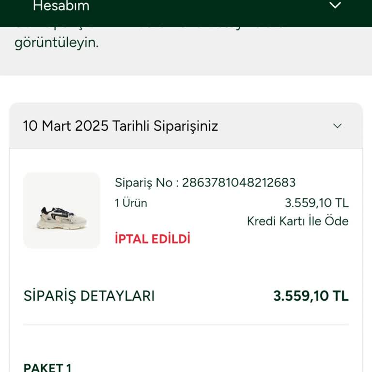 İptal Edilen Hediye Ürünü Mağduriyeti